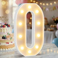 12.6 Inch Marquee Light Up Numbers 0 for Party Decorations by NANXU