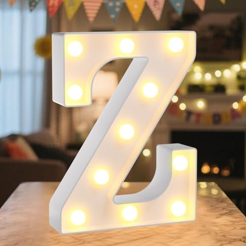 8.86 Inch Marquee Light Up Letters Z for Party Decorations by NANXU