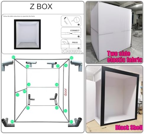 Magazine Photo Booth Box Weddings Photography Background 6.56 ft × 6.56 ft × 7.55 ft Party Event Led Photo Booth Rental with Led - Image 3
