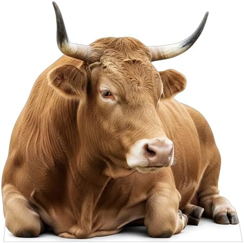Nativity Brown Cow 6FT Life Size Cardboard Cutout, Xmas Standup by 111PRINT