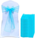MDS Pack of 250 Organza Chair Sashes for Wedding & Event Décor – Turquoise by MDS