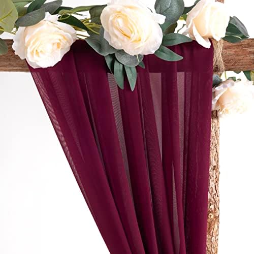 Wedding Arch Draping Fabric Sheer Chiffon Curtain Drape Wedding Party Decor - Image 3