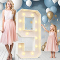 Ledido Easy-Assemble 4FT Warm White Marquee Light Up Number 9 for Birthday by Ledido