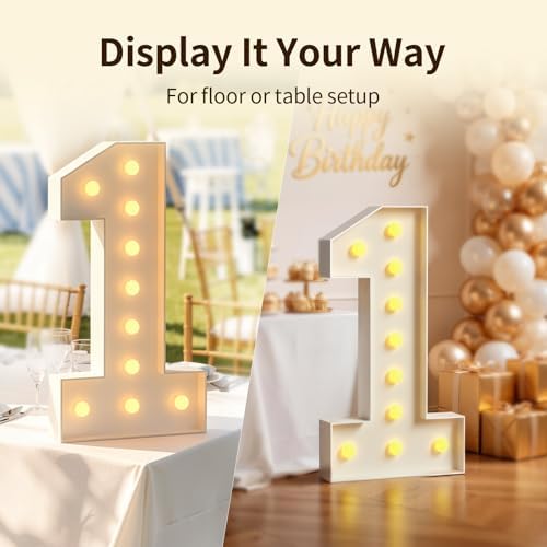 Imprsv Marquee Numbers 4FT Large Light Up Numbers 27 Birthday Decorations - Image 7