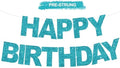BEISHIDA Pre-Strung Lake Blue Happy Birthday Banner Party Sign Decoration by Beishida