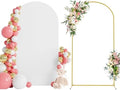 Wokceer 7.2FT Arch Backdrop Stand and Cover Set,Arch Stand with White Cover by Wokceer