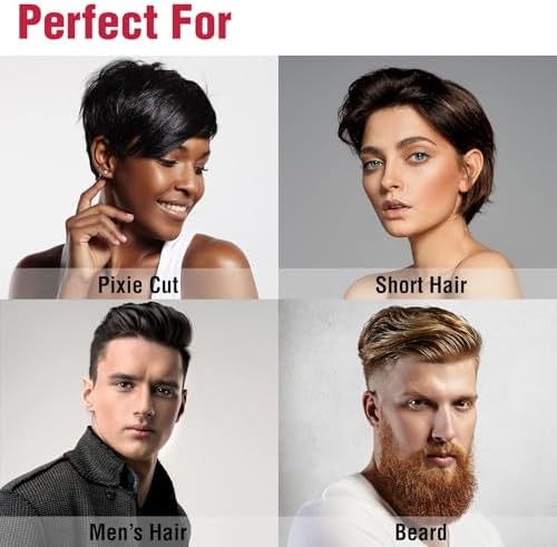 Red by Kiss 0.3 Inch Pencil Flat Iron, 3/10" Ceramic Tourmaline Hair Straightener for Thin, Short Hair & Edge Styling, Fast 60s Heat Up to 450°F, Frizz Control Root Styling Wand, Tangle-Free, Black - Image 4