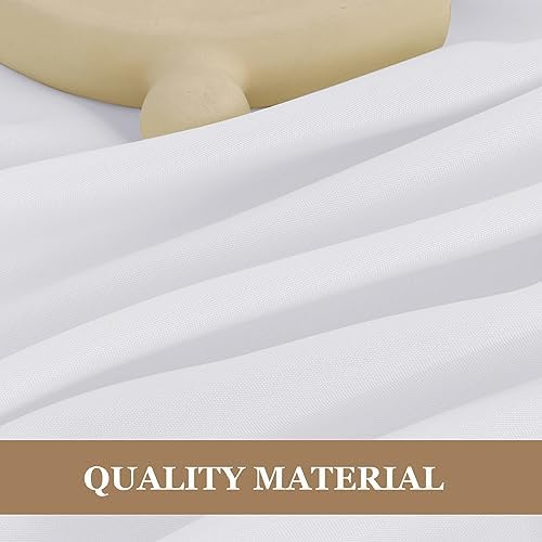 Fitable 6 Pack White Square Tablecloths 70x70 Inch for 2-4 Ft Tables - Image 7