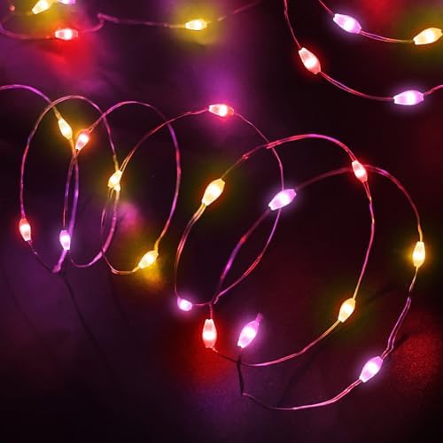 3 Pack Valentines Day Decorations Red Pink Warm White Valentines Lights - Image 2