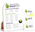 Halloween What's Your Villain Name Game, Spooky Holiday Party Decor by Unknown