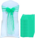 MDS Pack of 10 Organza Chair Sashes for Wedding & Event Décor – Mint by MDS
