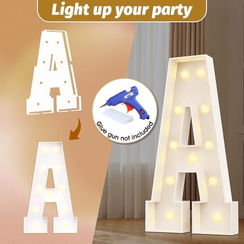 Ledido Easy-Assemble 4FT Marquee Light Up Letter, Large Lighted Letter A - Image 5