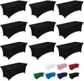 Pureegg Spandex Tablecloth 6ft 10 Pack Black by Pureegg