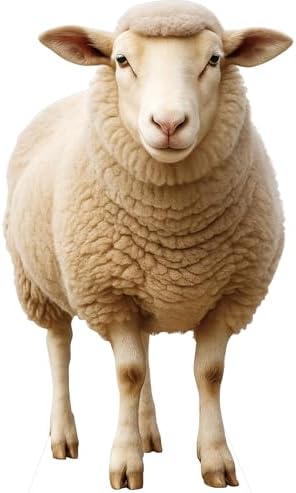 Nativity Sheep 2FT Life Size Cardboard Cutout, 1 PC by DP+BOUTIQUE