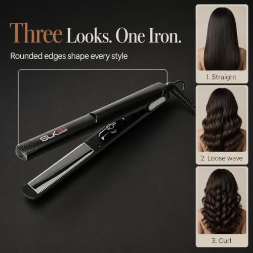 IZUTECH SLK450 Titanium Digital Flat Iron, Travel Friendly, 1.00 in, Black - Image 5