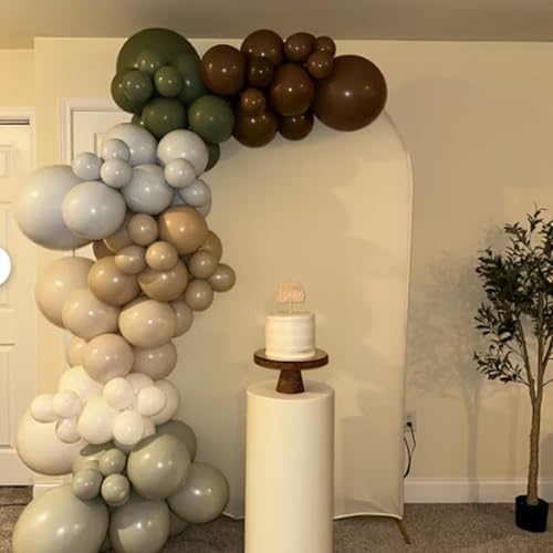 Sage Green Blue Brown Balloons, 60PCS Dinosaur Safari Wild Party Balloon - Image 6