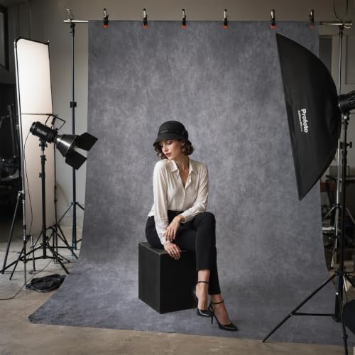 8x10FT Light Grey Abstract Photography Backdrop for Photoshoot, No Stand - Image 6