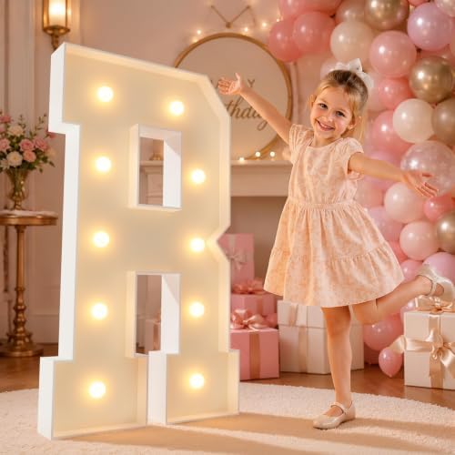 imprsv 4FT Marquee Letters Large Light Up Letters R for Party Decor by Letsmakeitimpressive