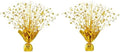 2 Pack Metallic Foil Spray Centerpiece Stars for Wedding, Birthday, Anniversary, Christmas Table Decor, Holiday Festival Baby Shower Graduation Mantle Party Decorations (Gold) by Unknown
