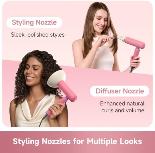 Dreame PocketCake Dual Voltage Travel Hair Dryer,Blow Dryer with Diffuser - Image 5