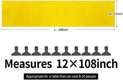 10-Pack Satin Table Runner Yellow 12 x 108 inches Long, Table Runners for Wedding, Birthday Parties, Banquets Decorations（10 Pack, 12x108 Inch, Yellow） - Image 4