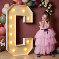 imprsv 4FT Marquee Letters, Large Light Up Letters C Sign for Party Decor by Letsmakeitimpressive