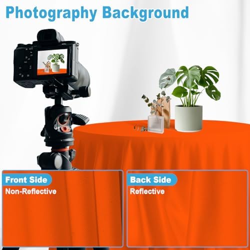 Orange Photography Backdrop for Photoshoot, Fabric, 10x20 FT - Image 7