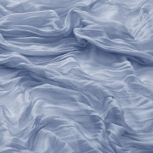 DeZerlor Dusty Blue Washable Cheesecloth Napkins Set of 12 for Wedding - Image 6