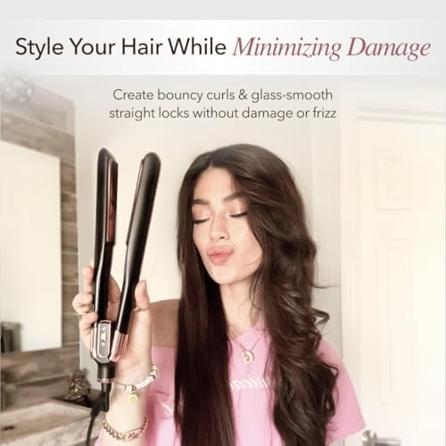 SRILabs StyleQ Flat Iron - Red Light Therapy, Titanium Graphene Plates - Image 2