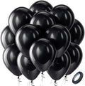 Bezente Black Balloons Latex Party Balloons - 100 Pack 12 inch by Bezente