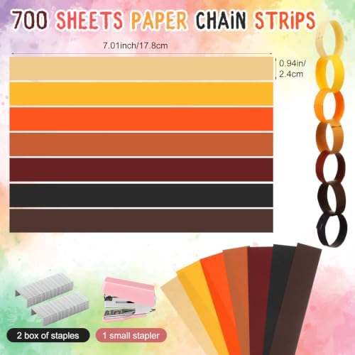 Fall Paper Chains Garland 574 ft Crepe Streamers for Party Decor - Image 6