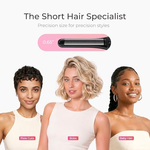 TYMO Cordless Mini Flat Iron, 0.65" Pencil Curling Iron for Short Hair - Image 2