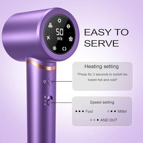 Hair Dryer Negative Ionic Blow Dryer for Fast Drying 110000 RPM High Speed - Image 5