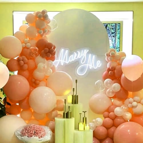 Voircoloria 105pcs Peach Party Latex Balloons, 12inch - Image 6