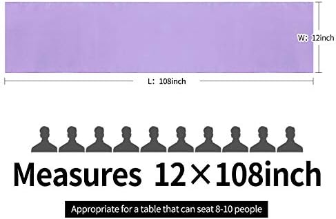 10-Pack Satin Table Runner Lavender 12 x 108 inches Long, Table Runners for Wedding, Birthday Parties, Banquets Decorations（10 Pack, 12x108 Inch, Lavender） - Image 4