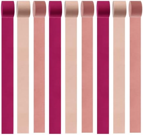 Blush-Pink Burgundy Birthday Party-Decorations Streamers - Panduola - Image 2