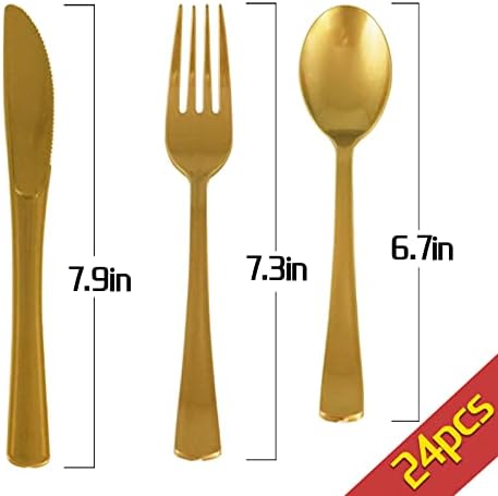 168Pcs Red and Gold Party Decorations, Red Plates and Napkins Party Supplies Serve 24, for Birthday Chinese New Year, Valentines, Mardi Gras (Pack of 2) - Image 7
