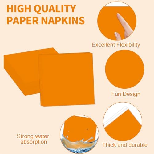 96pcs Anime Theme Birthday Paper Plates and Napkins Cartoon Anime Party Supplies Orange And Red Stars Disposable Dinnerware Tableware Set for Kids Birthday Baby Shower Decoration Serve 24 - Image 4