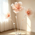 Giant Flowers for Decoration, 5.6 Ft Big Artificial Silk Flower with Stand by YOFNIRG