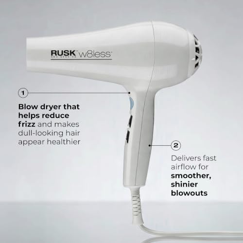 RUSK W8less 2000 Watt Ionic Hair Dryer, Ceramic Tourmaline Technology, 1ct - Image 4