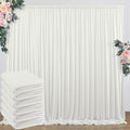 30 ft x 10 ft Wrinkle Free Ivory Backdrop Curtain for Wedding Parties, Polyester Ivory Photo Backdrop Drapes 6 Panels 5x10ft for Baby Shower Photoshoot Engagement Birthday Party Photography Background by Outpain
