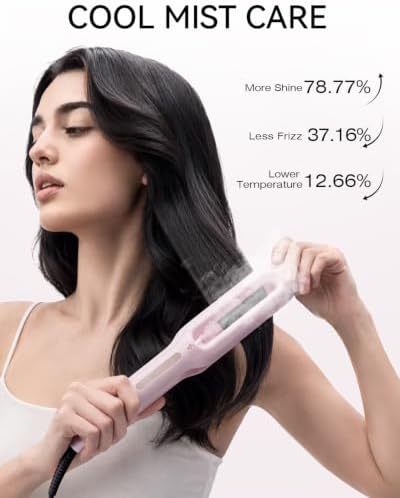 Steam Hair Straightener, Cool Mist for Less Heat Damage & Add Shine - Image 4