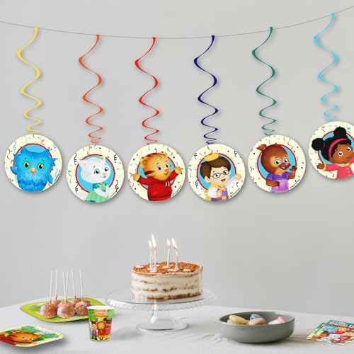 Daniel Tiger's Neighborhood Party-In-A-Box - 61 Pieces Party Kit - Quality Decorations & Supplies - Plates, Napkins, Cups, & Streamer - Image 3