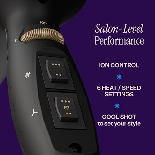 Hot Tools Pro Artist Black Gold 2100 Turbo Ceramic Blow Dryer, 1875 Watts - Image 2