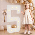 Large 2.4FT Marquee Light Up Numbers 5 for Party Decorations by NANXU