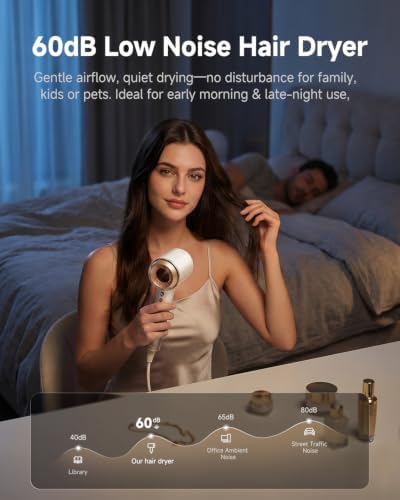 High-Speed Hair Dryer with Diffuser, 110k RPM Ionic Blow Dryer - Image 5