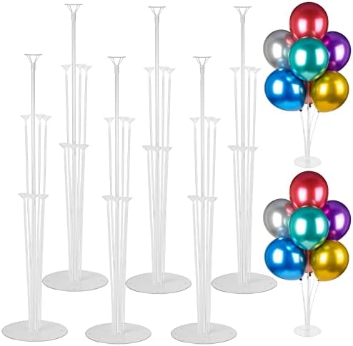 Voircoloria Balloon Stand Kits for Table Birthday Party Decorations, 6 Sets by Voircoloria