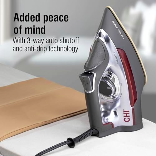 CHI Steam Professional Iron for Clothes with Vertical Steam Burst - Image 6