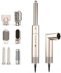 7 in 1 High-Speed Hair Dryer Brush, 110,000 RPM Air Styler for Automatic Air Curling, Negative Ionic Hot Air Brush Set for Fast Drying, Volumizing & Frizz Control, Heat Protection Multi-Styler by XVCAS