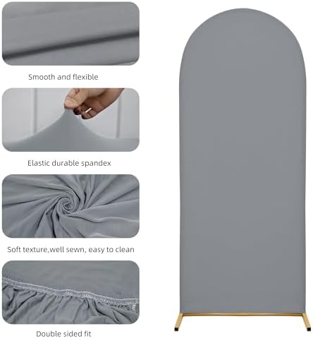 5FT Wedding Arch Cover – Stretchy Spandex Fabric Backdrop for Arch Stand - Image 5